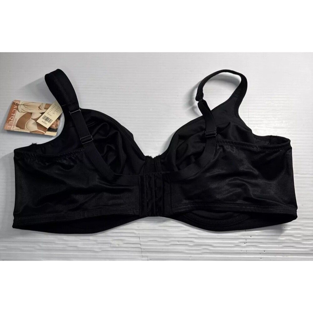 Cacique Sensual Women's Full Coverage Underwired Balconette Bra Black Sz 46DDD - Picture 5 of 12